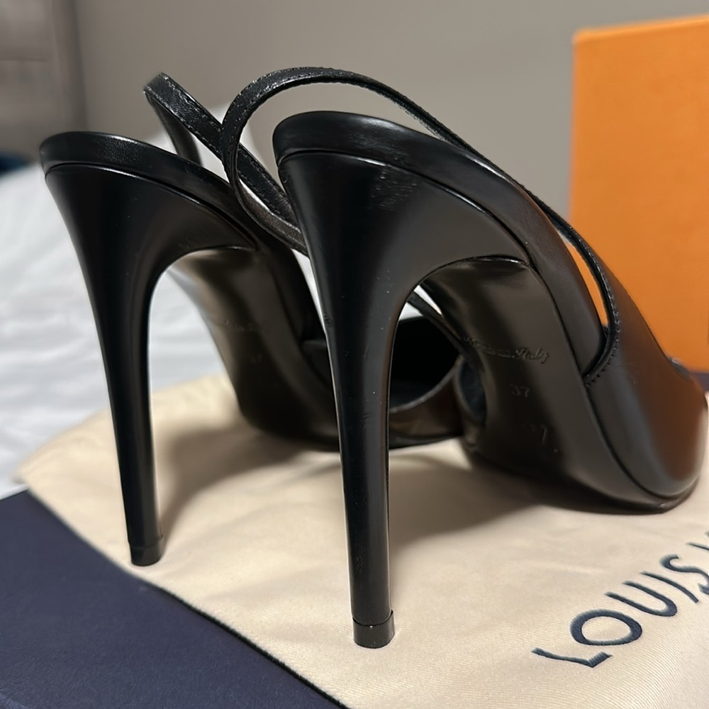 Louis Vuitton Cherie sling back pumps size 37 - Picture 10 of 11